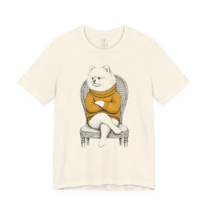 Pomeranian Reluctant Turtleneck T-Shirt