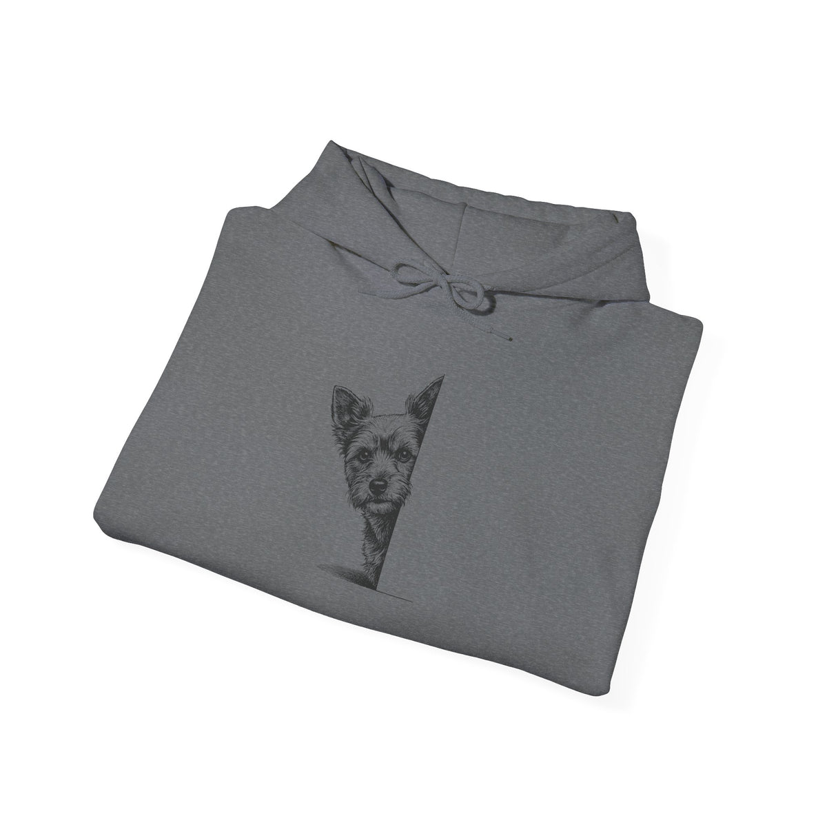Yorkshire Terrier Yorkie Peeking Hoodie Taco-Dog