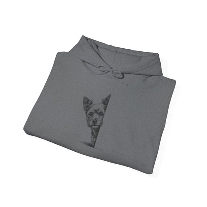Yorkshire Terrier Yorkie Peeking Hoodie Taco-Dog