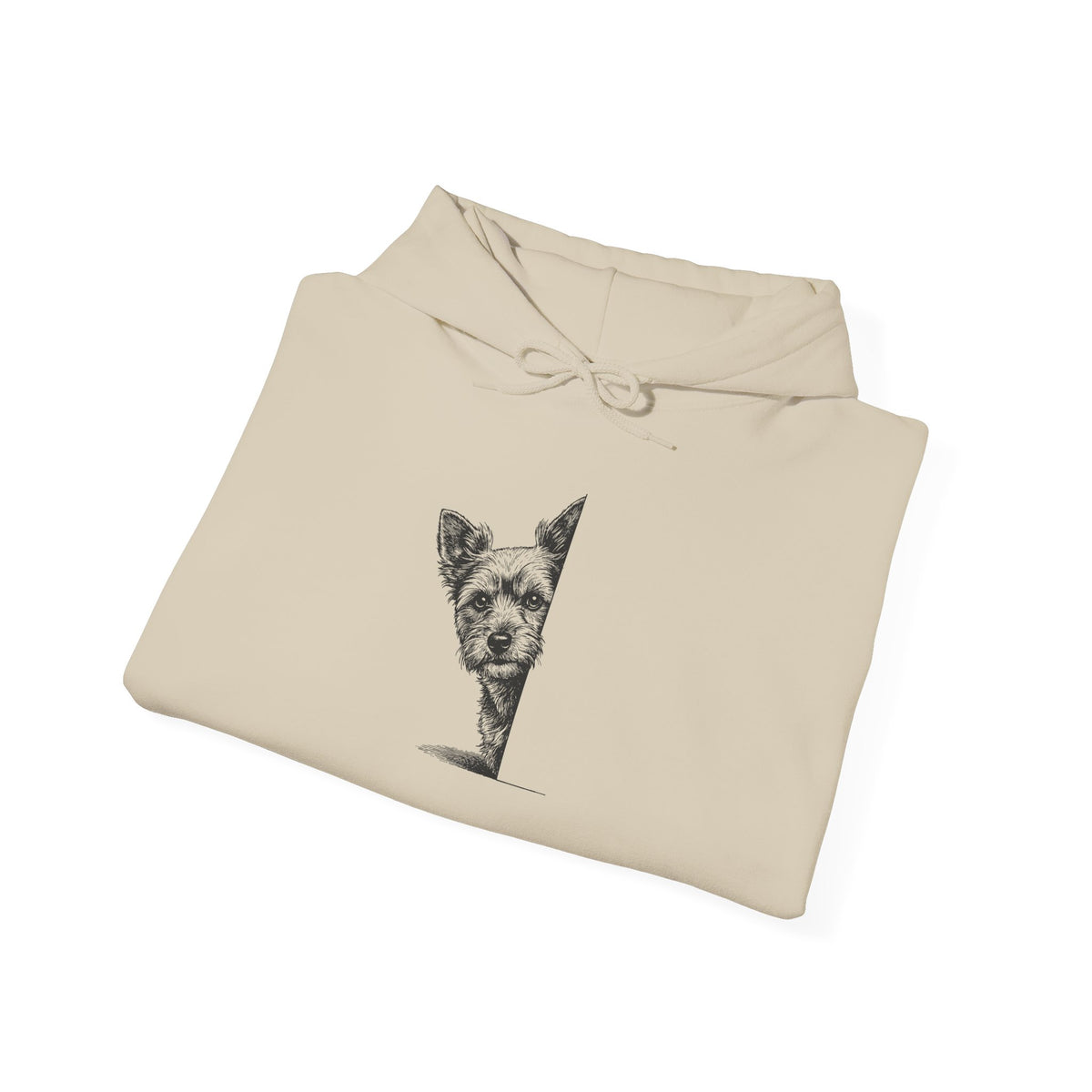 Yorkshire Terrier Yorkie Peeking Hoodie Taco-Dog