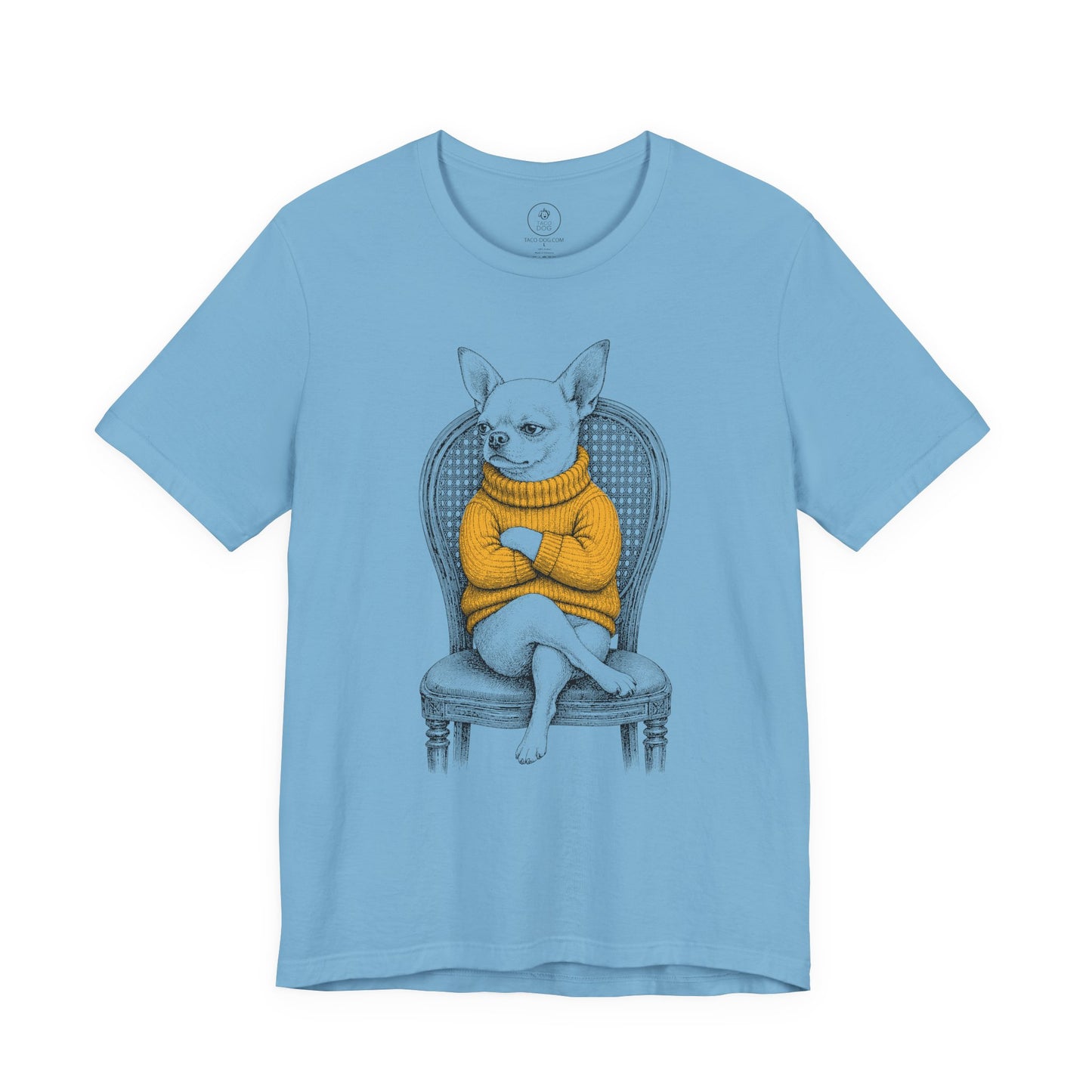 Chihuahua Reluctant Turtleneck T-Shirt