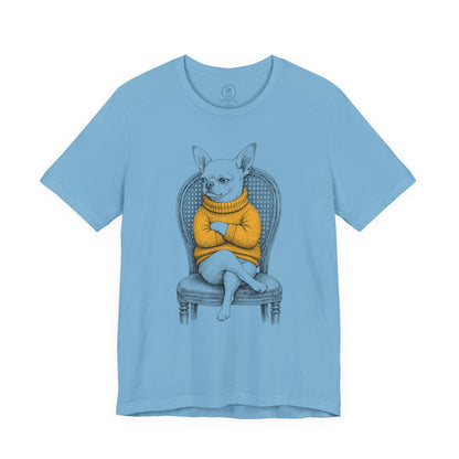 Chihuahua Reluctant Turtleneck T-Shirt