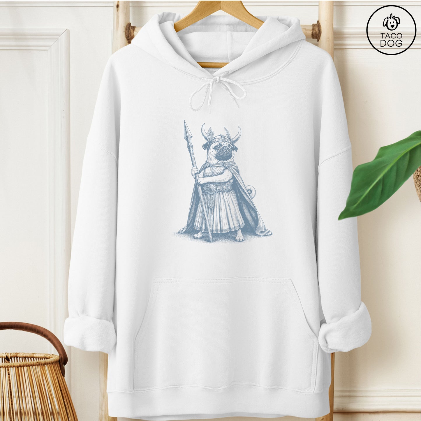 Pug Brunnhilde Hoodie