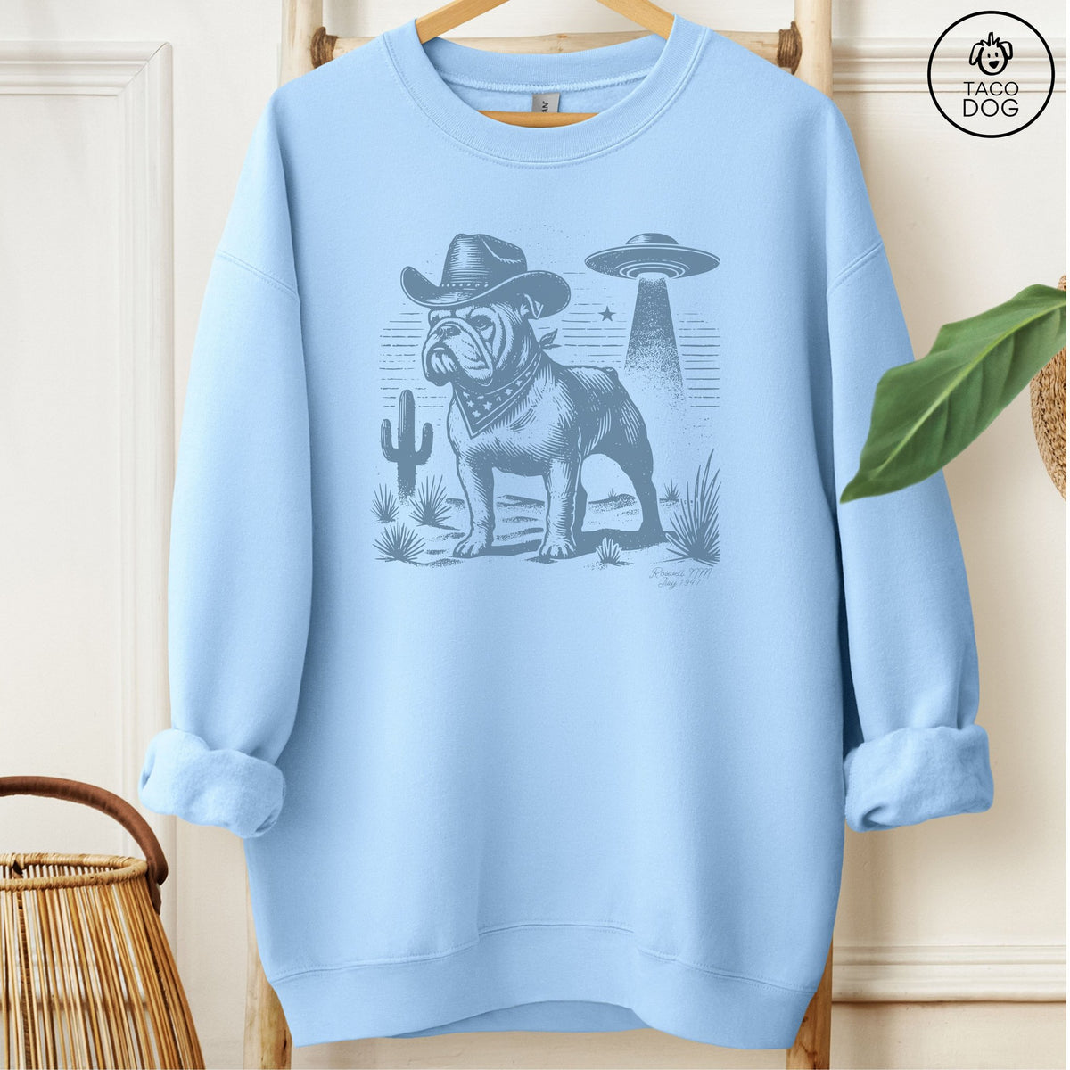 Bulldog Cowboy UFO Sweatshirt