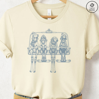 Vizsla Chair Lift T-Shirt