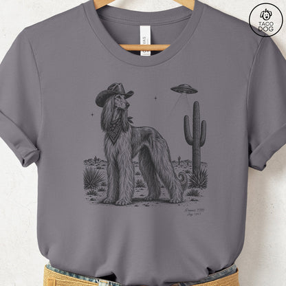 Afghan Hound Cowboy UFO T-Shirt
