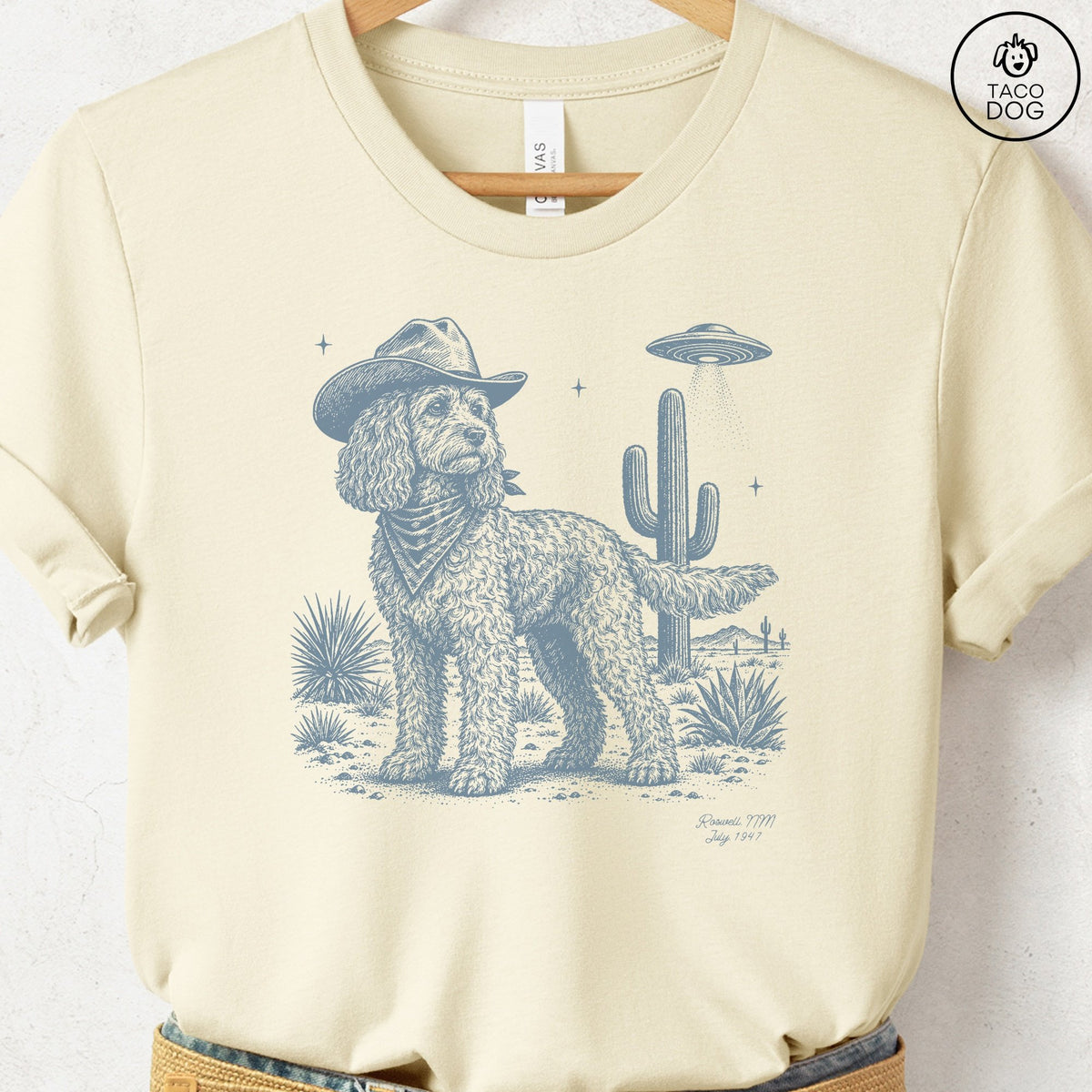 Cockapoo Cowboy UFO T-Shirt