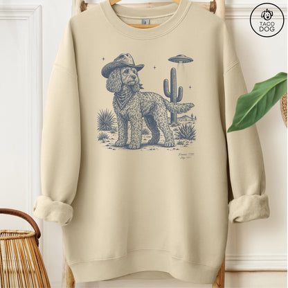 Cockapoo Cowboy UFO Sweatshirt