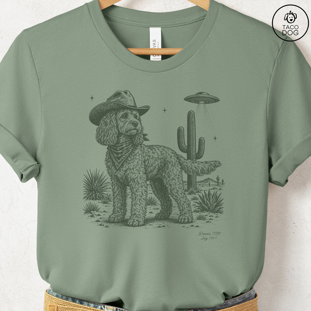 Cockapoo Cowboy UFO T-Shirt