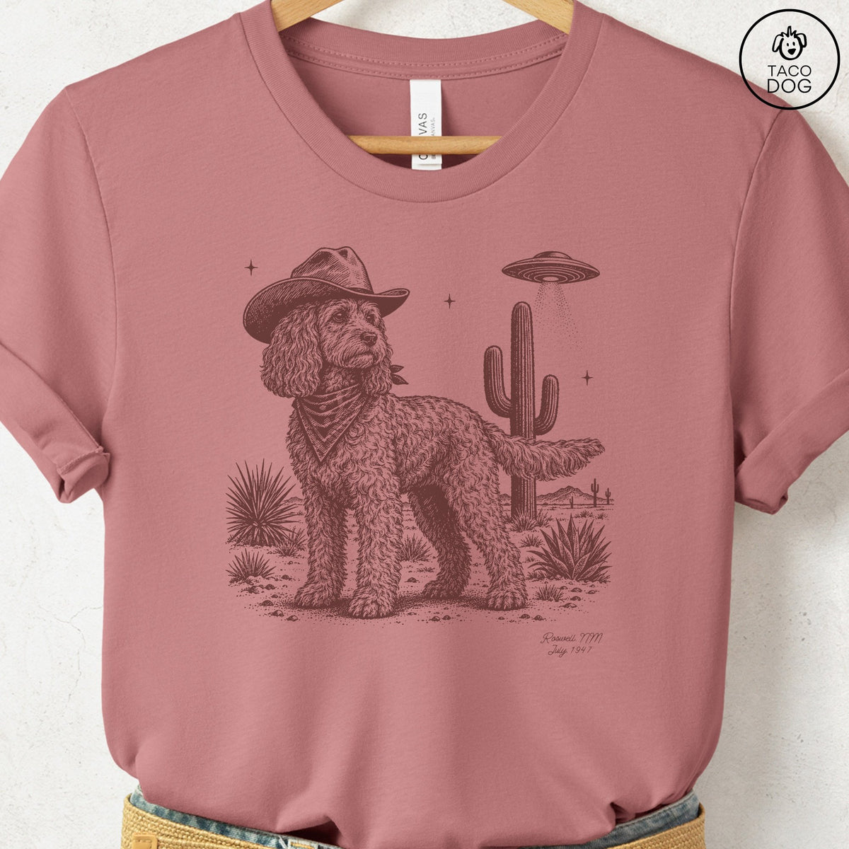 Cockapoo Cowboy UFO T-Shirt