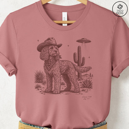 Cockapoo Cowboy UFO T-Shirt