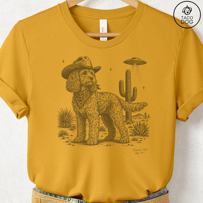 Cockapoo Cowboy UFO T-Shirt