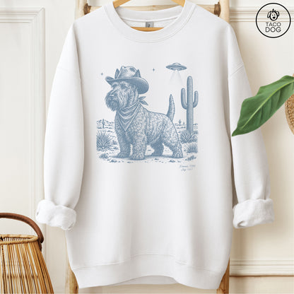 Scottie Cowboy UFO Sweatshirt White Taco-Dog