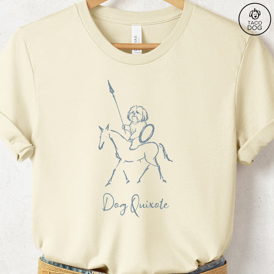 Shih Tzu Dog Quixote T-Shirt Natural Taco-Dog