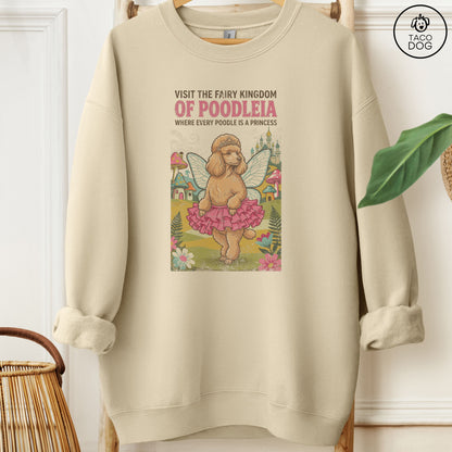 Poodle Fairy Kingdom Sweatshirt Sand Taco-Dog