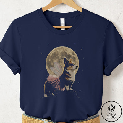 Corgi Fairy Moon T-Shirt