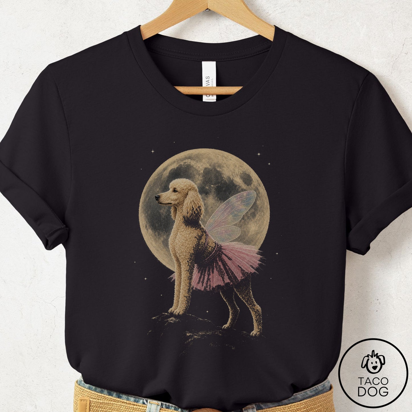 Poodle Fairy Moon T-Shirt