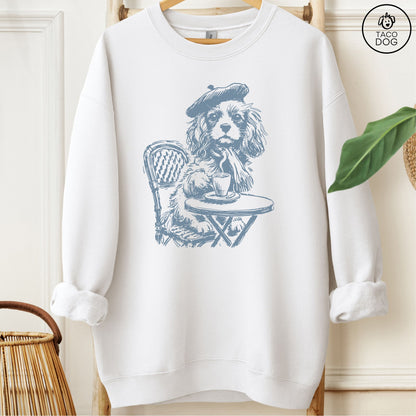 Cavalier King Charles Spaniel Paris Sweatshirt