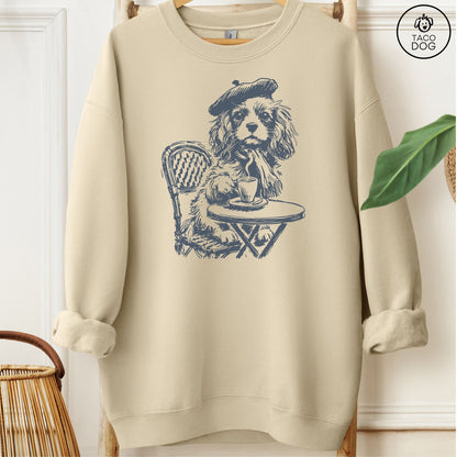 Cavalier King Charles Spaniel Paris Sweatshirt