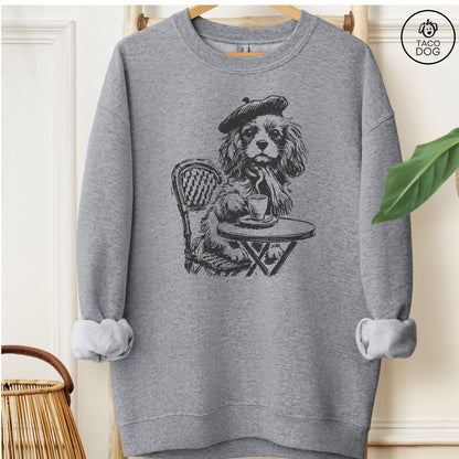 Cavalier King Charles Spaniel Paris Sweatshirt
