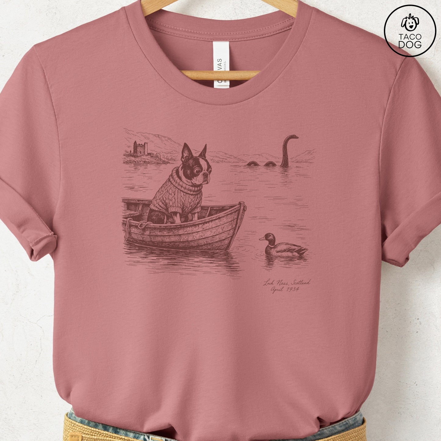 Boston Terrier Loch T-Shirt