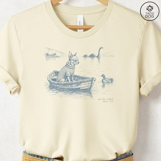Chihuahua Loch T-Shirt Natural Taco-Dog