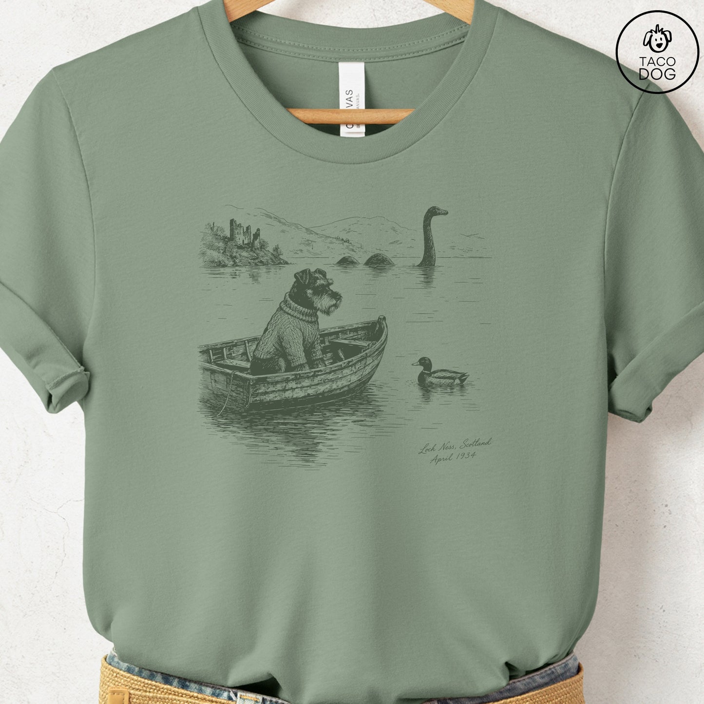 Schnauzer Loch T-Shirt