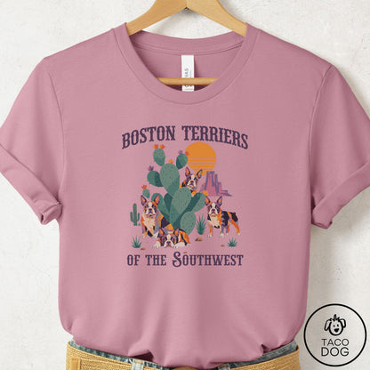 Boston Terrier of the Southwest T-Shirt Orchid Taco-Dog