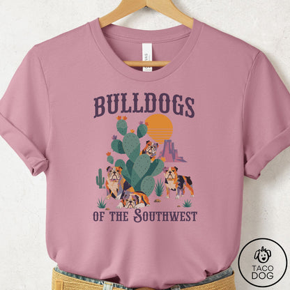 English Bulldog of the Southwest T-Shirt Orchid Taco-Dog