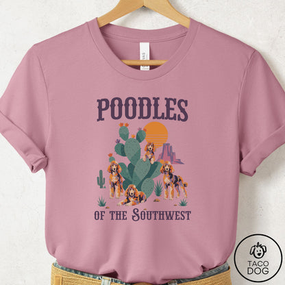 Poodle of the Southwest T-Shirt Orchid Taco-Dog