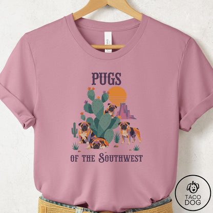 Pug of the Southwest T-Shirt Orchid Taco-Dog