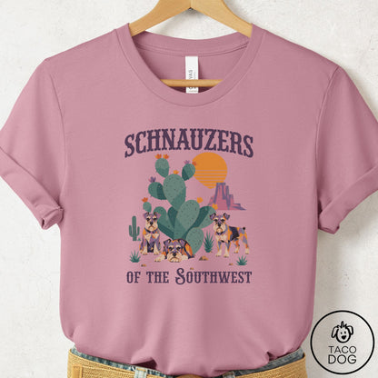 Schnauzer of the Southwest T-Shirt Orchid Taco-Dog