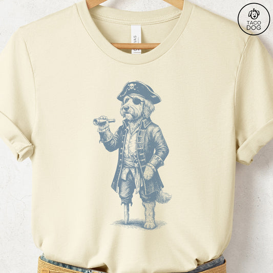 Doodle Pirate T-Shirt Natural S Taco-Dog