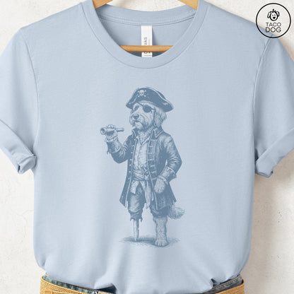 Doodle Pirate T-Shirt Light Blue S Taco-Dog