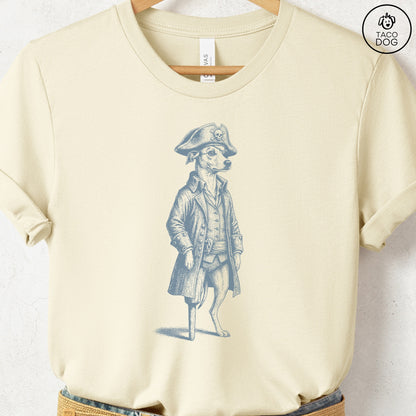 Italian Greyhound Whippet Pirate T-Shirt Taco-Dog