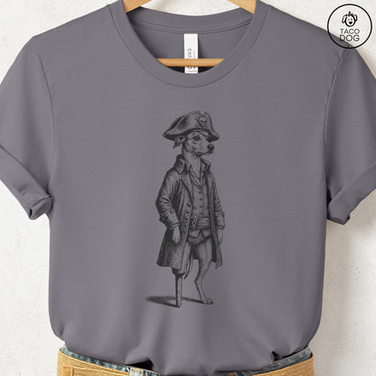 Italian Greyhound Whippet Pirate T-Shirt Taco-Dog