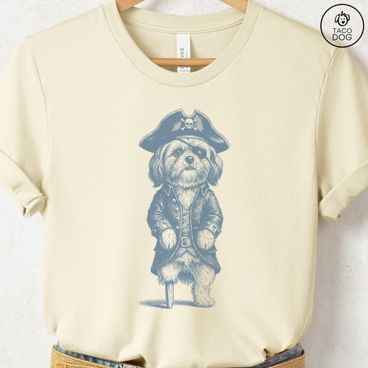 Shih Tzu Pirate T-Shirt Natural S Taco-Dog