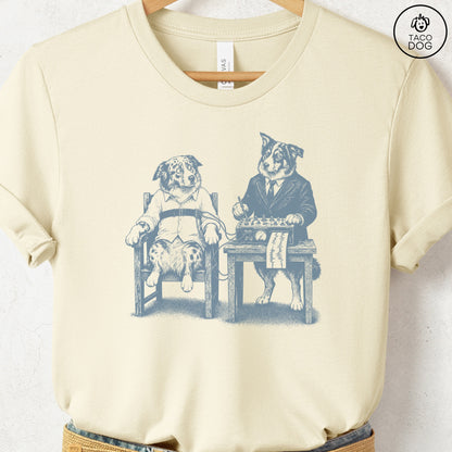Australian Shepherd Polygraph T-Shirt Natural Taco-Dog