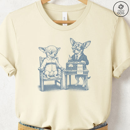 Chihuahua Polygraph T-Shirt Natural Taco-Dog