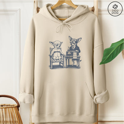 Chihuahua Polygraph Hoodie Sand Taco-Dog