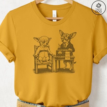 Chihuahua Polygraph T-Shirt Mustard Taco-Dog