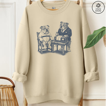 English Bulldog Polygraph Sweatshirt Sand Taco-Dog