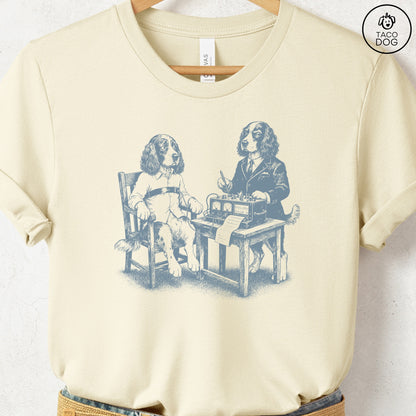 Springer Spaniel Polygraph T-Shirt Natural Taco-Dog