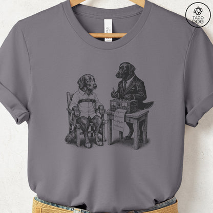 Flat-Coated Retriever Polygraph T-Shirt Storm Taco-Dog