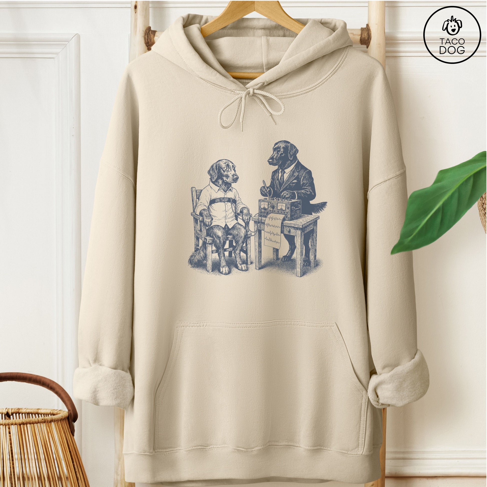 Flat-Coated Retriever Polygraph Hoodie Sand Taco-Dog