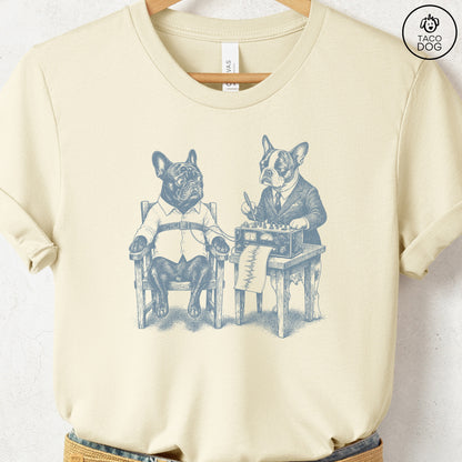 French Bulldog Frenchie Polygraph T-Shirt Natural Taco-Dog
