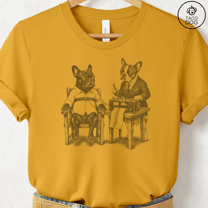 French Bulldog Frenchie Polygraph T-Shirt Mustard Taco-Dog