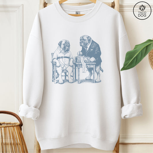 Mastiff Polygraph Sweatshirt White Taco-Dog