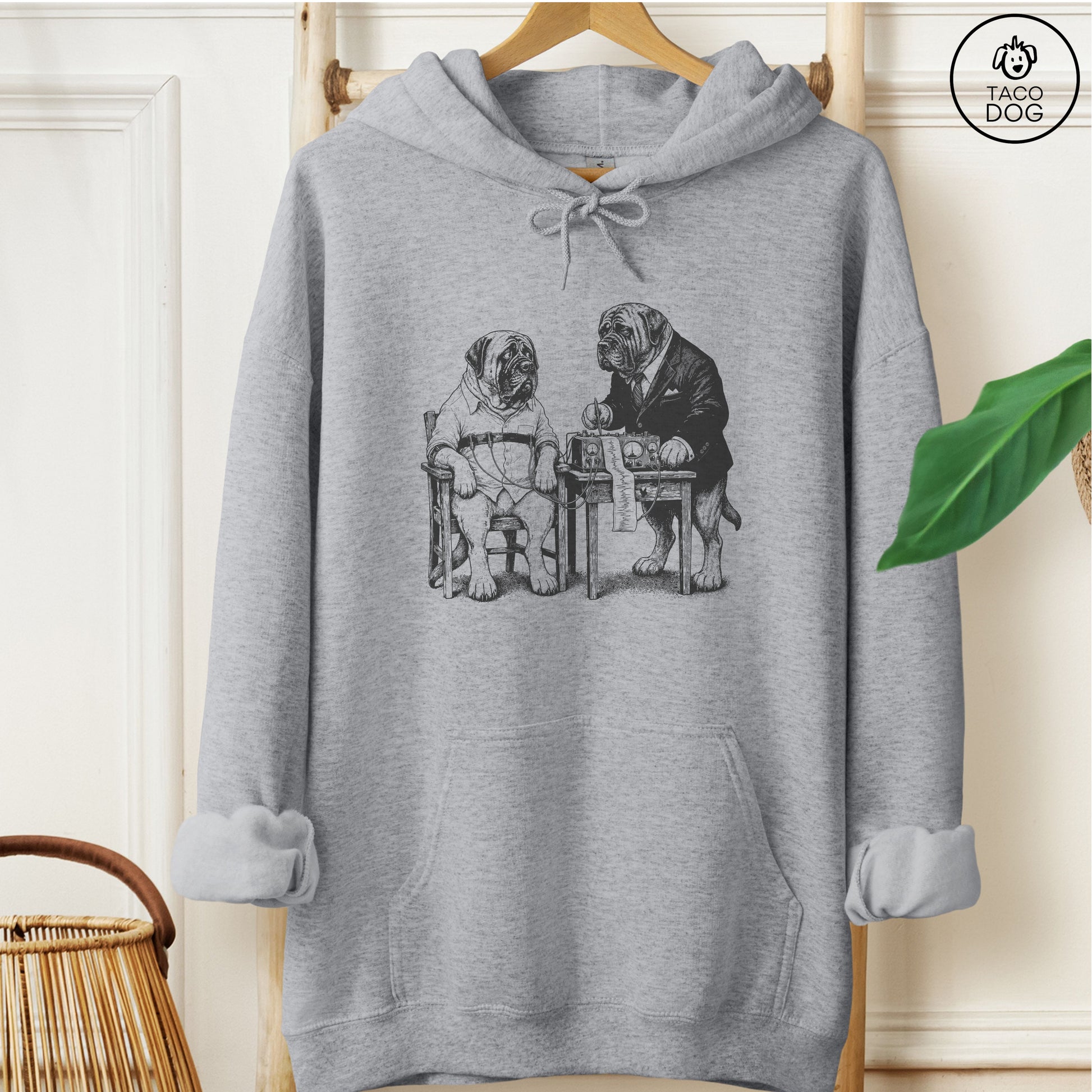 Mastiff Polygraph Hoodie Graphite Heather Taco-Dog