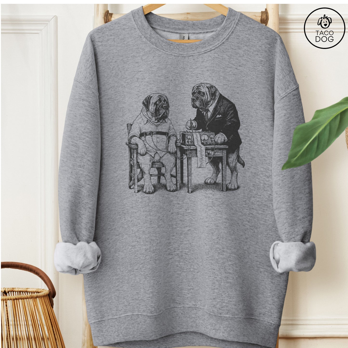 Mastiff Polygraph Sweatshirt Graphite Heather Taco-Dog